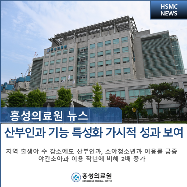 홍성의료원 산부인과 기능특성화 가시적 성과 보여